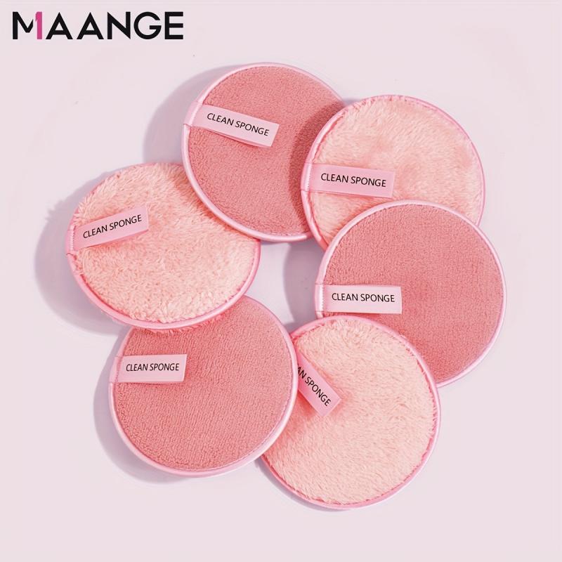 6pcs Reusable Lazy Makeup Remover Cleansing Puff Portable And Soft