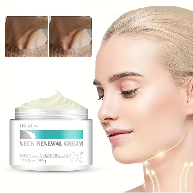Neck Renewal Cream Retinol Collagen Hyaluronic Acid Smoothing Wrinkles