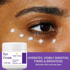 2-in-1 Night Eye Cream with Caffeine & Peptides