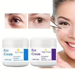 2-in-1 Night Eye Cream with Caffeine & Peptides