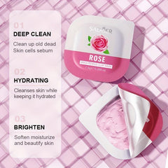 Rose Beauty Mud Mask Hydrating Nourishing Moisturizing