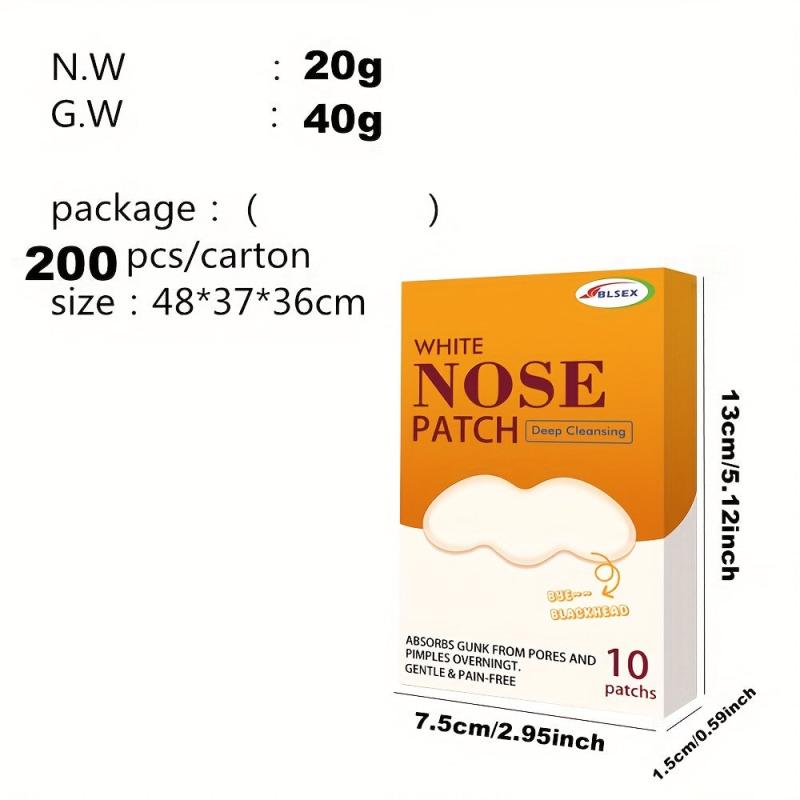 Blackhead Nose Patch 10pcs Cleaning And Tightening Pores Nasal Mask