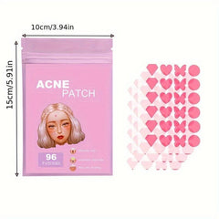 Acne Patch Pimple Patch Pink Heart Shaped Hydrocolloid Acne Patches