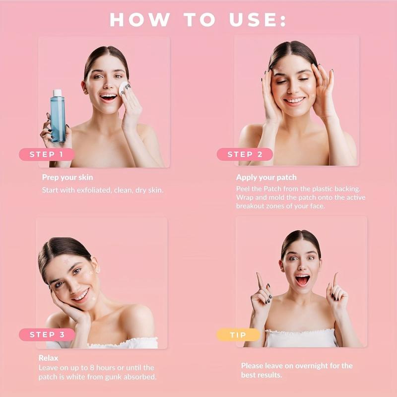 Acne Patch Pimple Patch Pink Heart Shaped Hydrocolloid Acne Patches