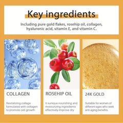 Squalane Shea Butter Rosehip 24k Cream 30g