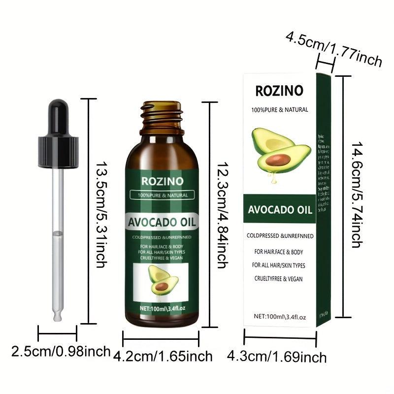 100ml Avocado Oil 100% Organic Pure Natural for Face Body Nails Hair Eyelashes