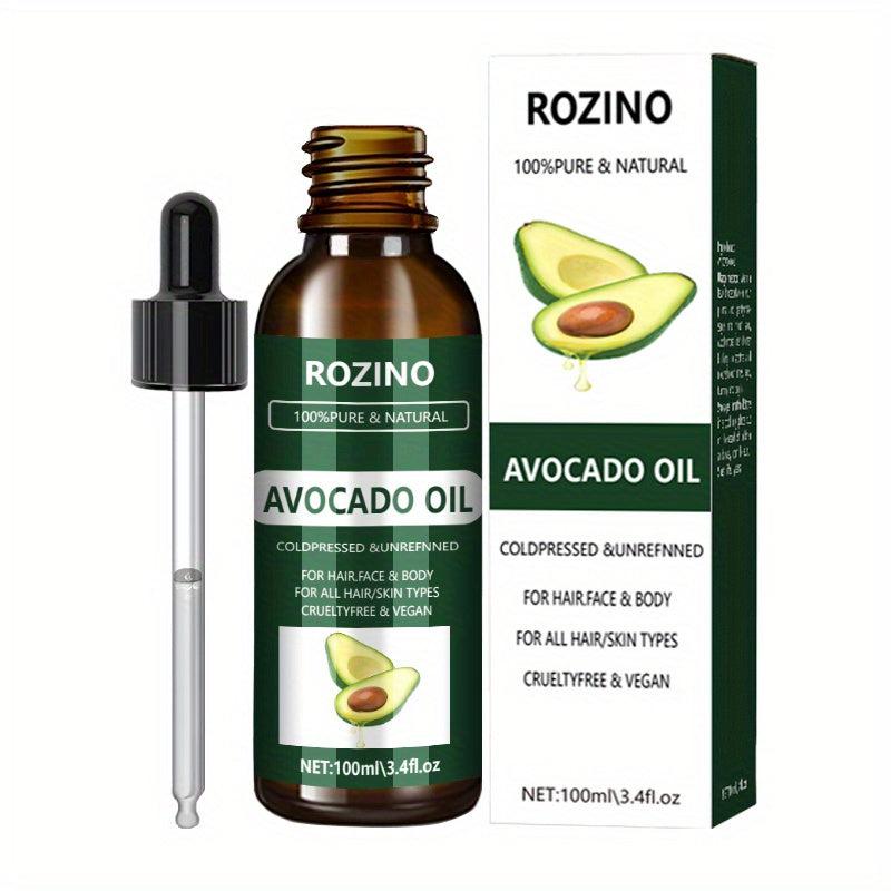 100ml Avocado Oil 100% Organic Pure Natural for Face Body Nails Hair Eyelashes