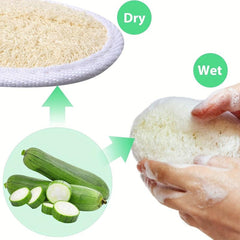 12Pcs Exfoliating Loofah Face Brush Cleanser & Massager Mini Round Bath Sponge