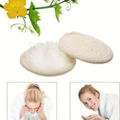12Pcs Exfoliating Loofah Face Brush Cleanser & Massager Mini Round Bath Sponge