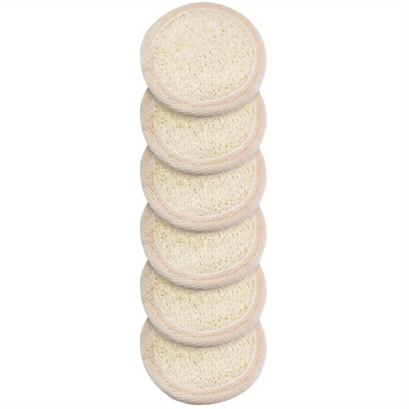 12Pcs Exfoliating Loofah Face Brush Cleanser & Massager Mini Round Bath Sponge