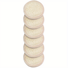12Pcs Exfoliating Loofah Face Brush Cleanser & Massager Mini Round Bath Sponge