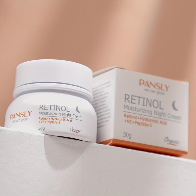 Retinol Night Cream Fade Fine Lines Wrinkles Moisturizing Aging Resisting 30g
