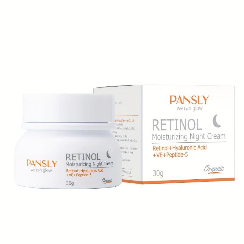 Retinol Night Cream Fade Fine Lines Wrinkles Moisturizing Aging Resisting 30g