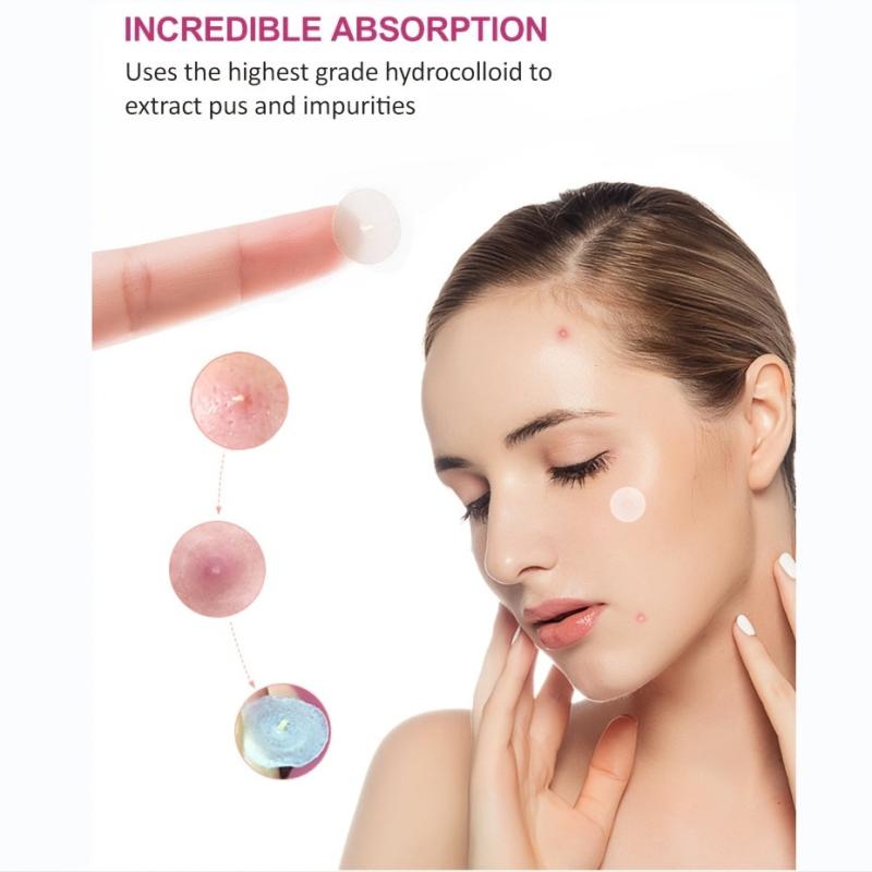 Acne Pimple Patches Transparent Hydrocolloid Skin Care Facial Acne Patches 36pcs
