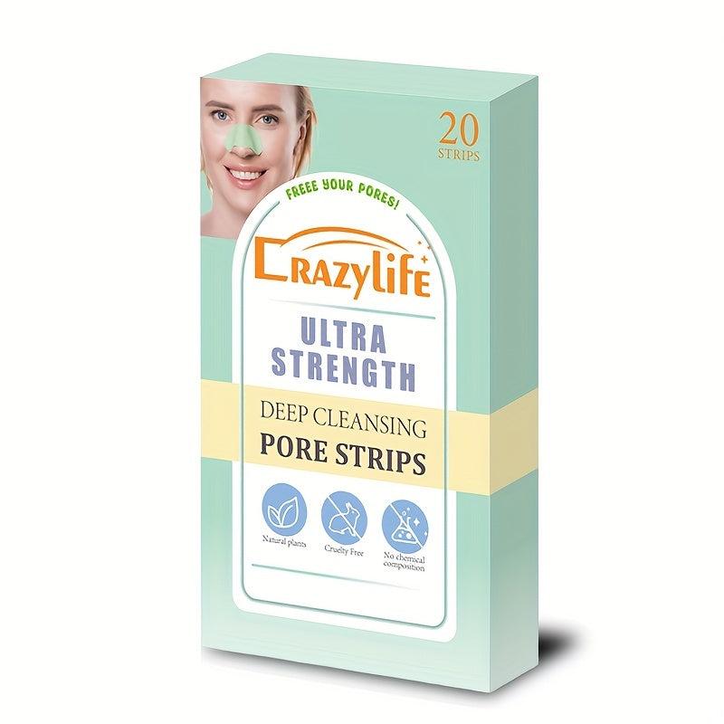 20pcs Nose Mask for Men and Women Deep Cleans and Exfoliates Skin