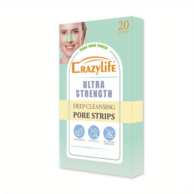20pcs Nose Mask for Men and Women Deep Cleans and Exfoliates Skin