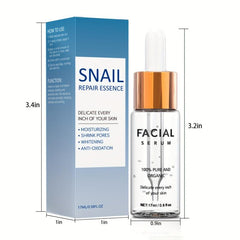 Snail Facial Serum for Nourished, Tightened, Even Skin Tone - 70 Char Limit