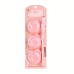 4pcs Pink Face Mask Mixing Bowl Set with Spatula for DIY Clay Mask