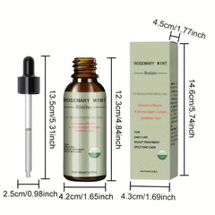 100ml Rosemary Mint Organic Pure Natural for Body, Hair