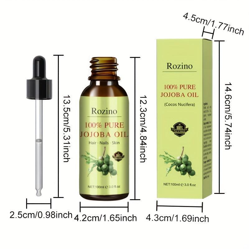 100ml Organic Jojoba Pure Natural for Face Body Nails Hair Eyelashes