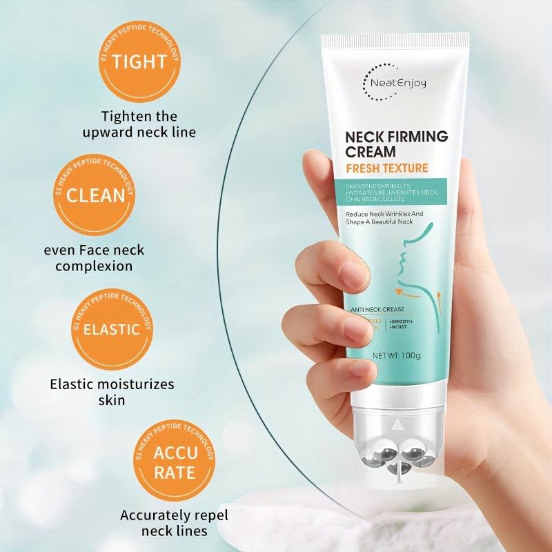 Neck Firming Cream with Massage Rollers