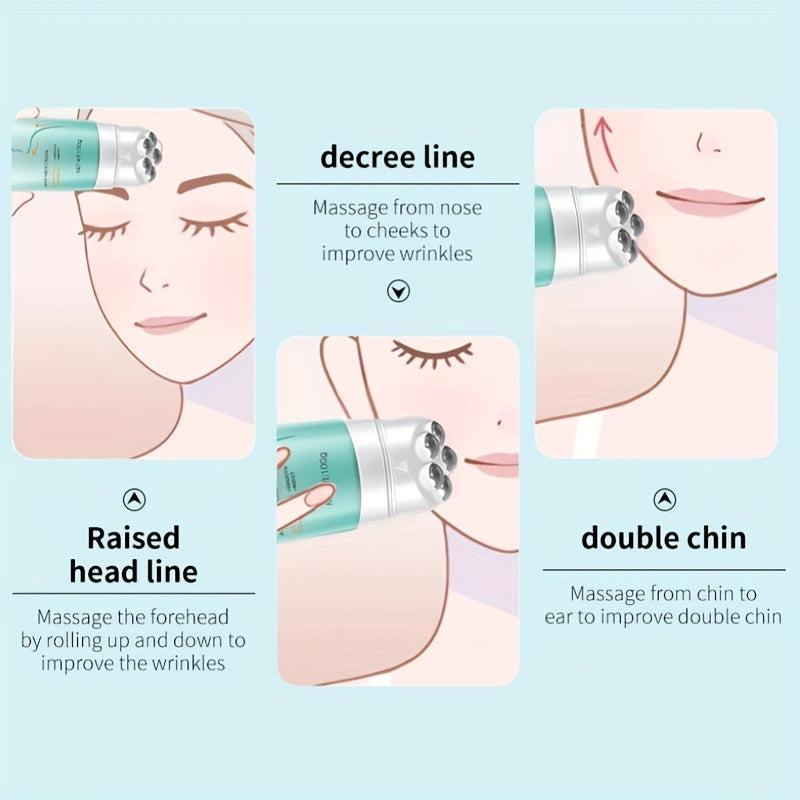 Neck Firming Cream with Massage Rollers