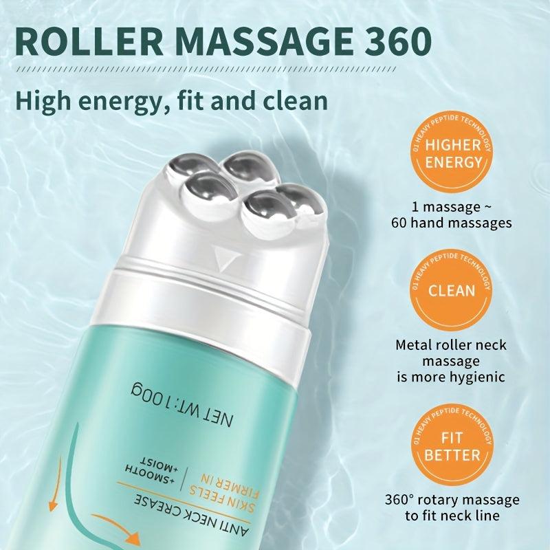 Neck Firming Cream with Massage Rollers