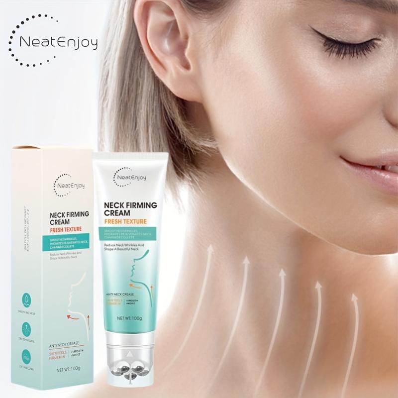 Neck Firming Cream with Massage Rollers