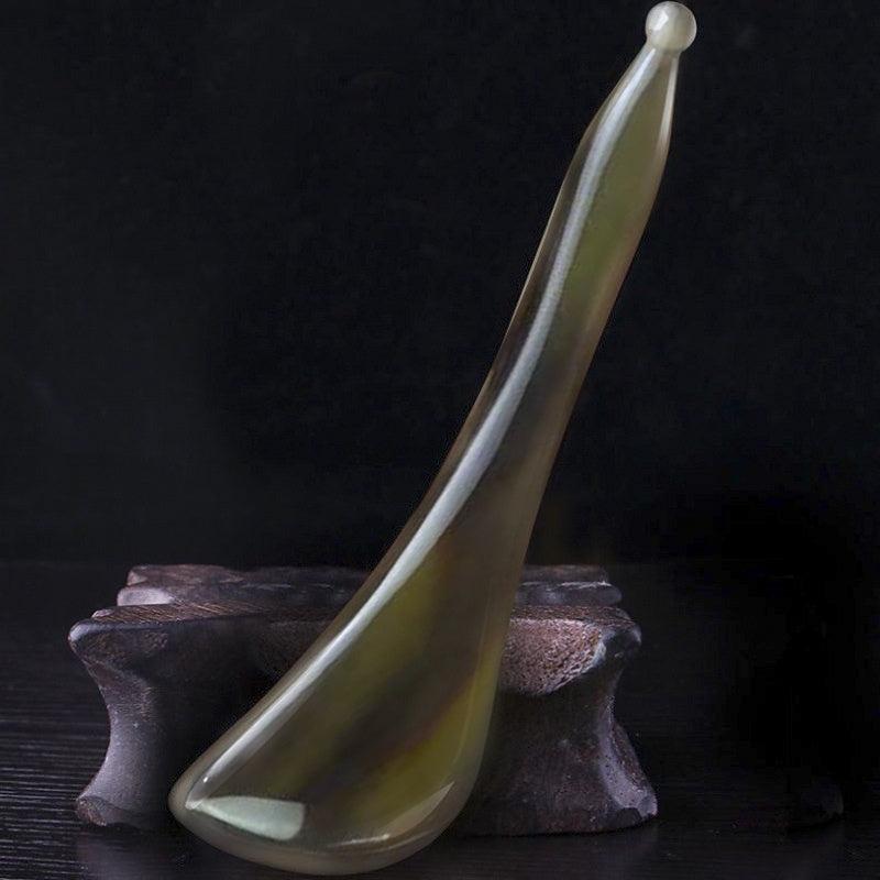 Natural OX Horn Gua Sha Board & Face Lift Massage Stick Set