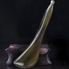 Natural OX Horn Gua Sha Board & Face Lift Massage Stick Set