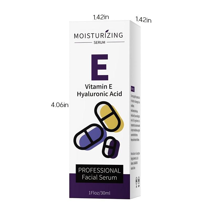 Vitamin E Serum with Hyaluronic Acid for Smooth Skin Tone Hydration 30ml