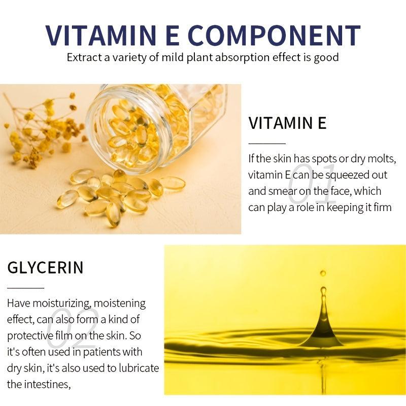 Vitamin E Serum with Hyaluronic Acid for Smooth Skin Tone Hydration 30ml