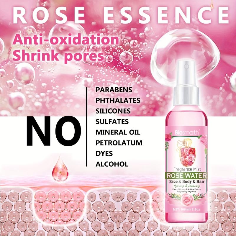 Rose Water Face & Hair Spray Makeup Remover Hydrating Rosewater