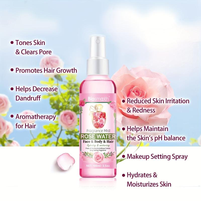 Rose Water Face & Hair Spray Makeup Remover Hydrating Rosewater