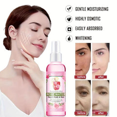 Rose Water Face & Hair Spray Makeup Remover Hydrating Rosewater