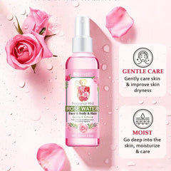 Rose Water Face & Hair Spray Makeup Remover Hydrating Rosewater
