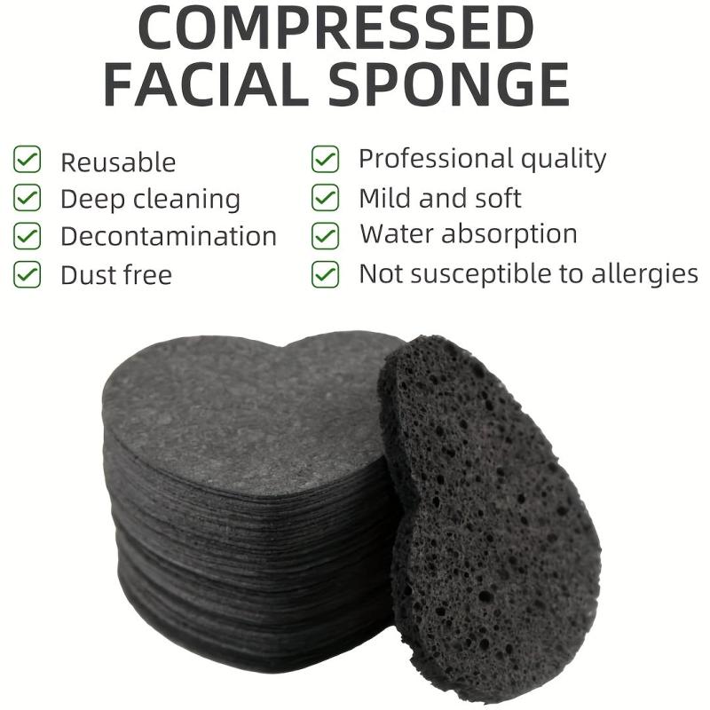 Heart Shape Face Sponge for Cleansing and Exfoliating