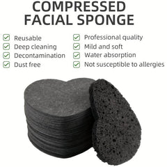 Heart Shape Face Sponge for Cleansing and Exfoliating