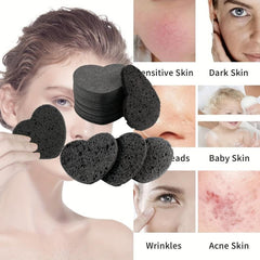 Heart Shape Face Sponge for Cleansing and Exfoliating