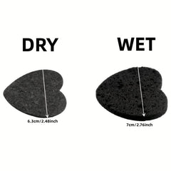 Heart Shape Face Sponge for Cleansing and Exfoliating
