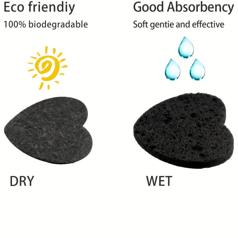 Heart Shape Face Sponge for Cleansing and Exfoliating