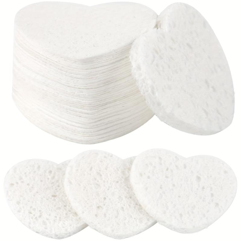 30 Heart Shape Facial Sponges with Container