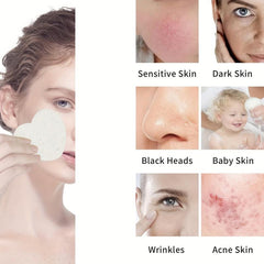 30 Heart Shape Facial Sponges with Container