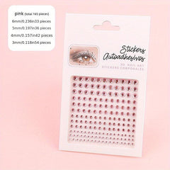 165 Pcs Eye & Face Acrylic Crystal Sticker Makeup Party Halloween Cosplay