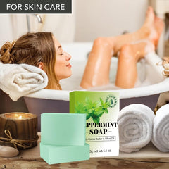 100% Natural Peppermint Soap Bar With Cocoa Butter & Olive - 9.16 oz
