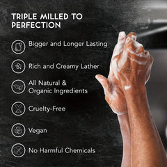 100% Natural Peppermint Soap Bar With Cocoa Butter & Olive - 9.16 oz