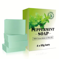 100% Natural Peppermint Soap Bar With Cocoa Butter & Olive - 9.16 oz