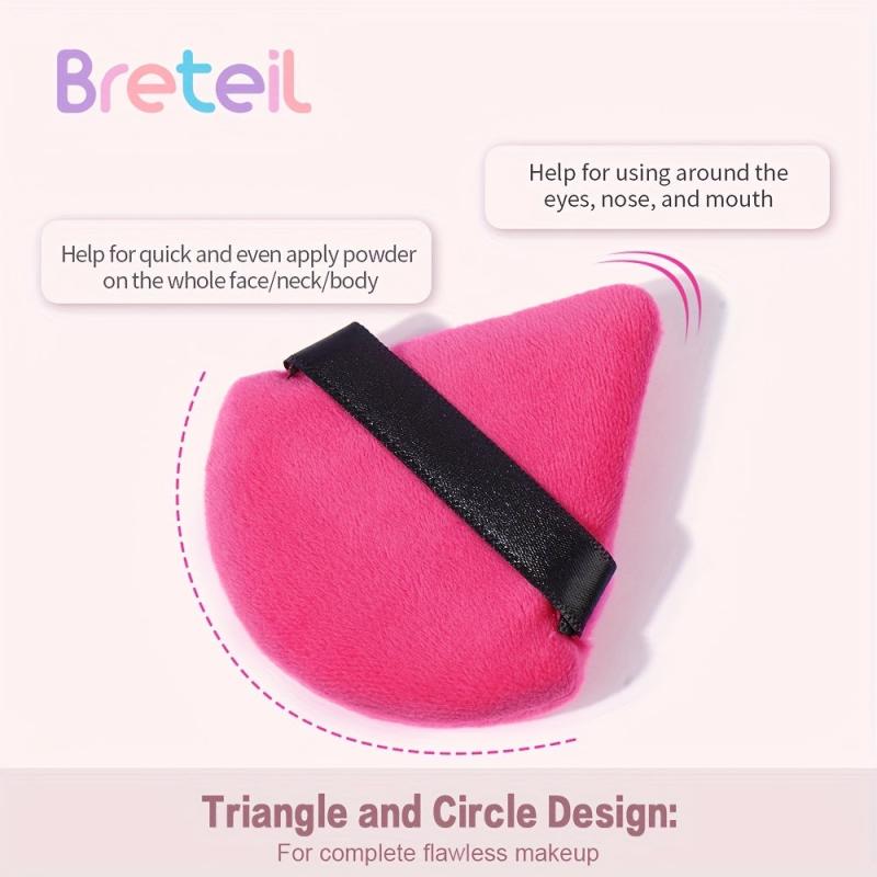 5 Pcs Face Soft Makeup Puff Triangle Powder Puffs Perfect Gift For Girls