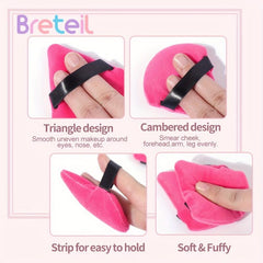 5 Pcs Face Soft Makeup Puff Triangle Powder Puffs Perfect Gift For Girls