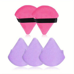 5 Pcs Face Soft Makeup Puff Triangle Powder Puffs Perfect Gift For Girls